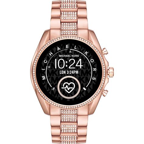 rose gold michael kors smart watch|mk smart watch original price.